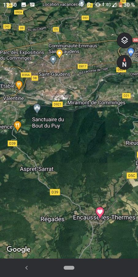 Chaleureux Studio Independant Encausse-les-Thermes Ngoại thất bức ảnh